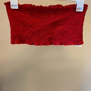 NWT Red Bandeau Top